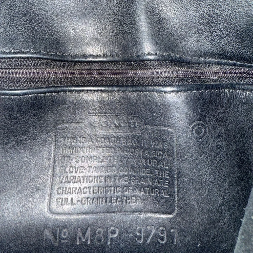 COACH vintage turnlock backpack purse in black with silver hardware. 90s! - Picture 13 of 15